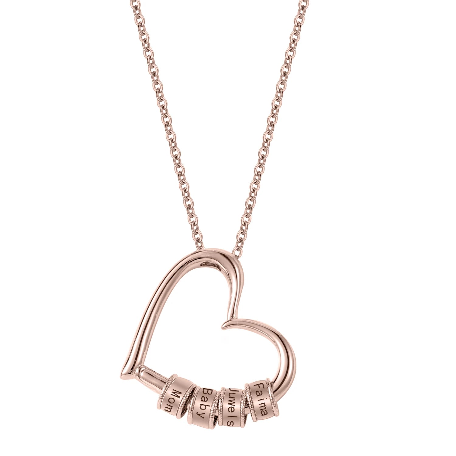 MarivelleJewelry - Personalized Engraved Charm Necklace