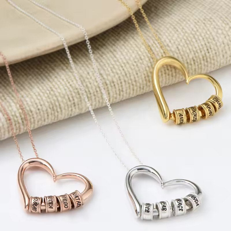 MarivelleJewelry - Personalized Engraved Charm Necklace