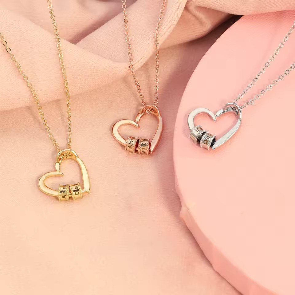 MarivelleJewelry - Personalized Engraved Charm Necklace